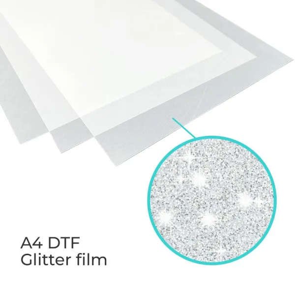 Film DTF Glitter InkOne A4 despegue en frío