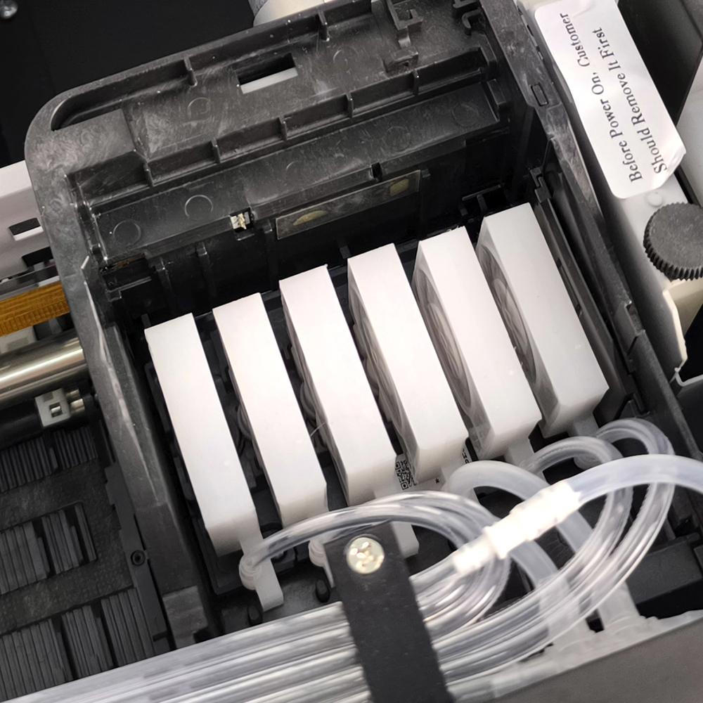 impresora dtf InkOne DS1 vista cabezales