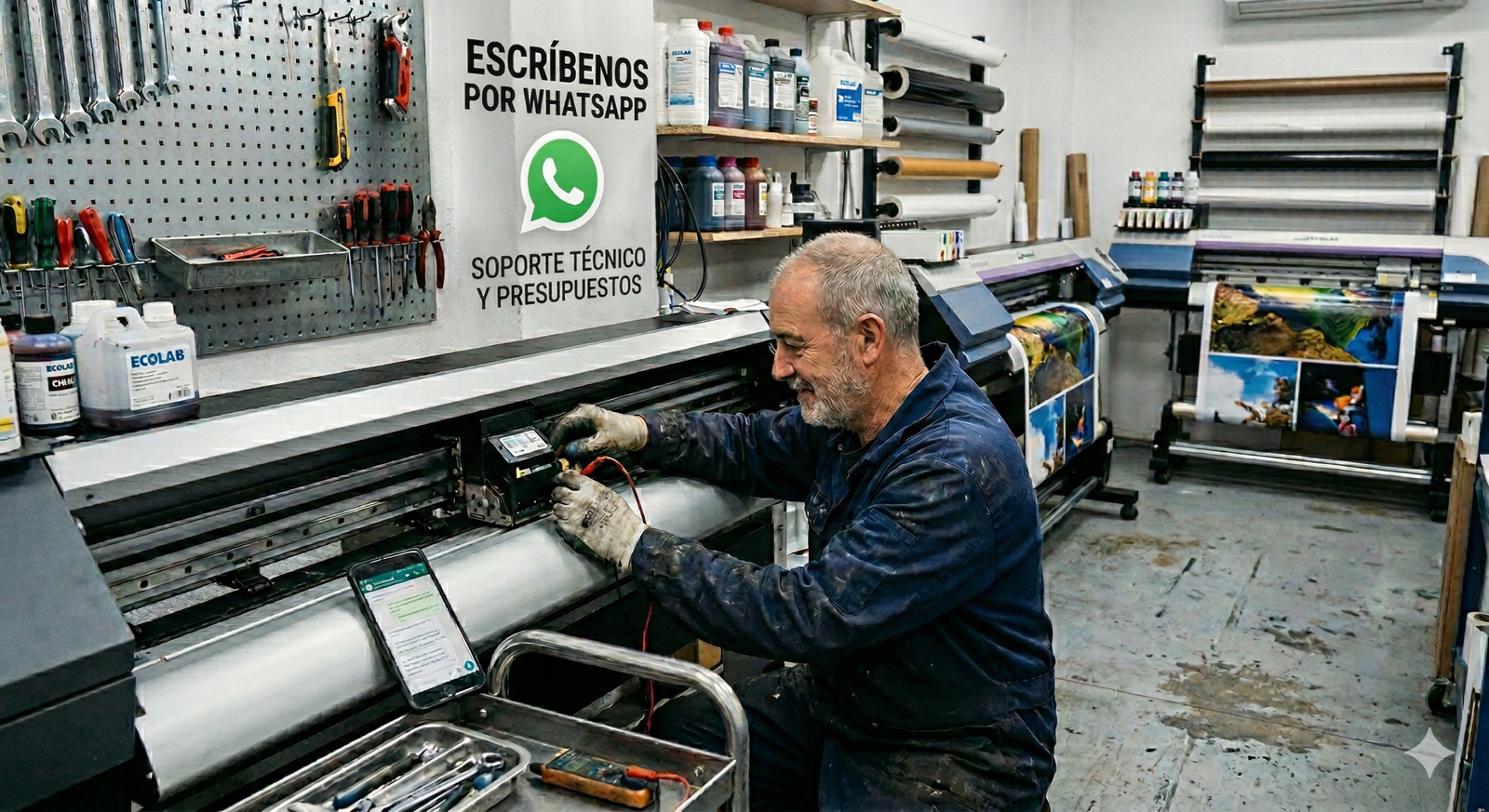 Servicio técnico plotter ecosolvente