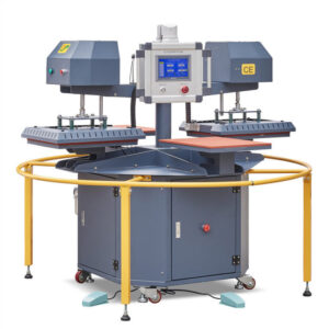 Plancha Transfer Neumática Automática Carrusel 4 Platos Hatapress DMN4050-4