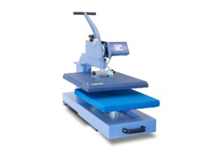 Plancha transfer manual 50×40 Transmatic TS 2M con apertura de cajón