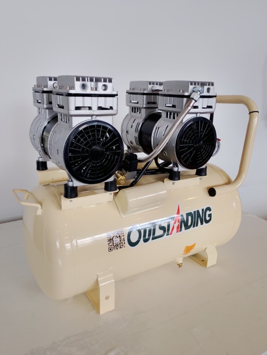 Compresor silencioso 50L 8 bar Hatapress sin aceite Compresor silencioso 50L 8 bar Hatapress sin aceite