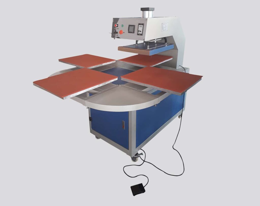 Plancha transfer neumática carrusel 4 platos Hatapress DMN4050-4 40×50