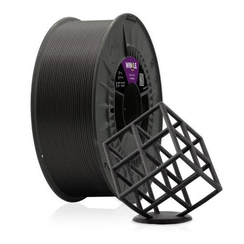 Filamento PETG Fibra de Carbono Winkle 1,75 mm Negro Carbón Filamento PETG Fibra de Carbono Winkle 1,75 mm Negro Carbón - Imagen 2