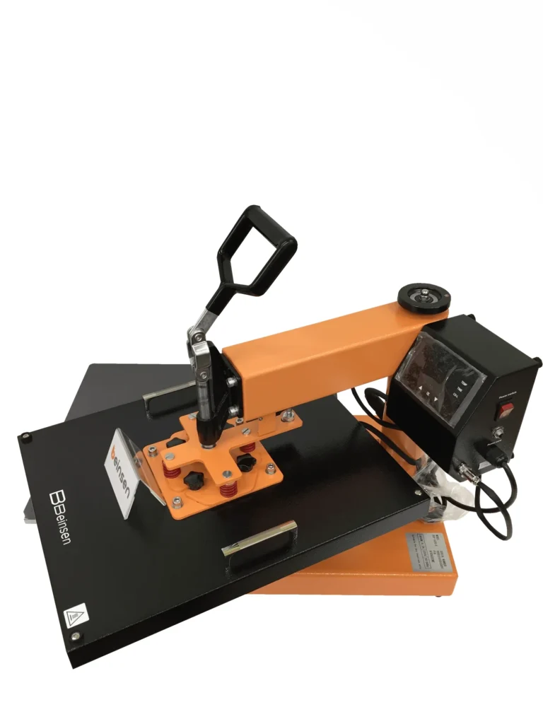 Plancha combo Beinsen Jamaica vista 3/4 con el controlador digital frontal visible