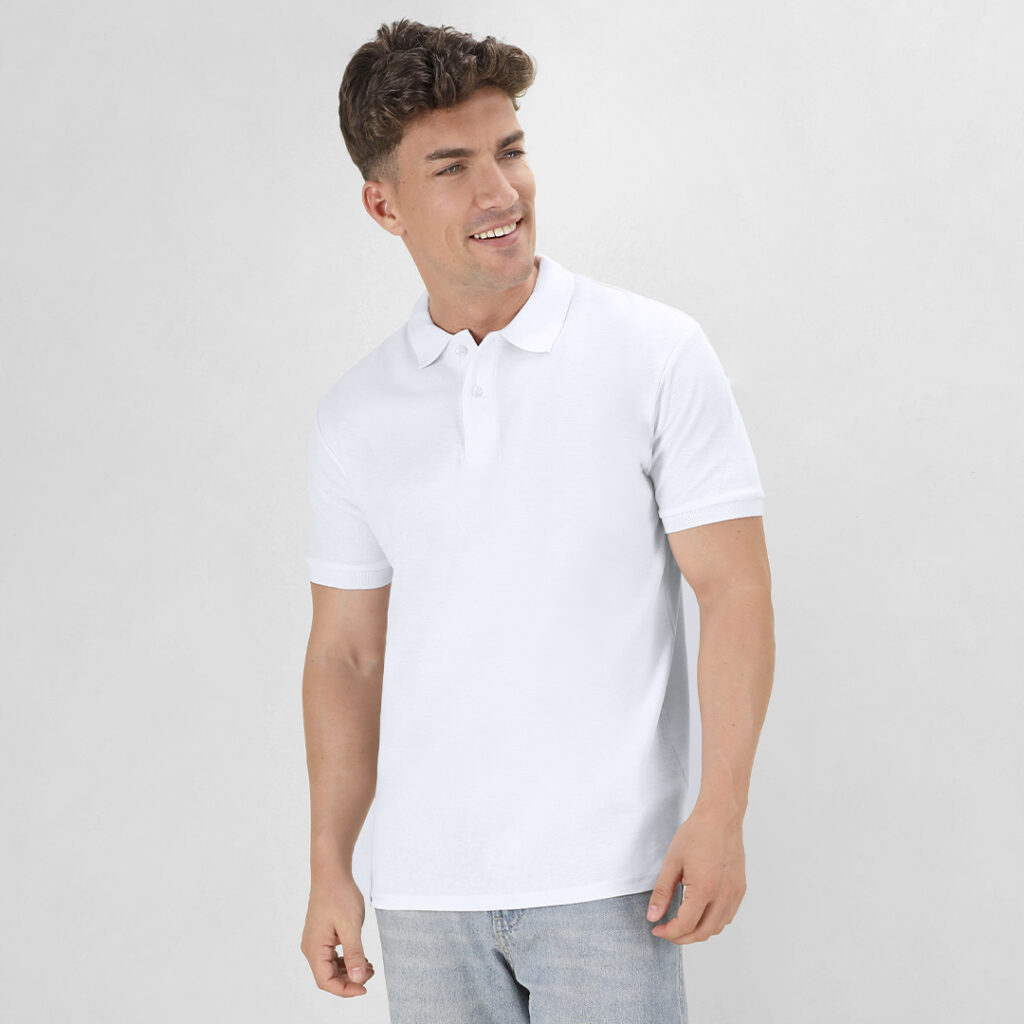 Polo Adulto Blanco Koupan para personalizar