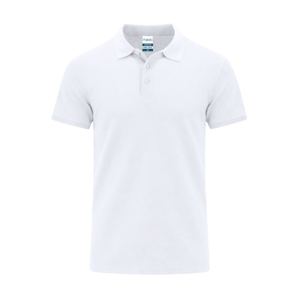 Polo Adulto Blanco Chaplin para personalizar