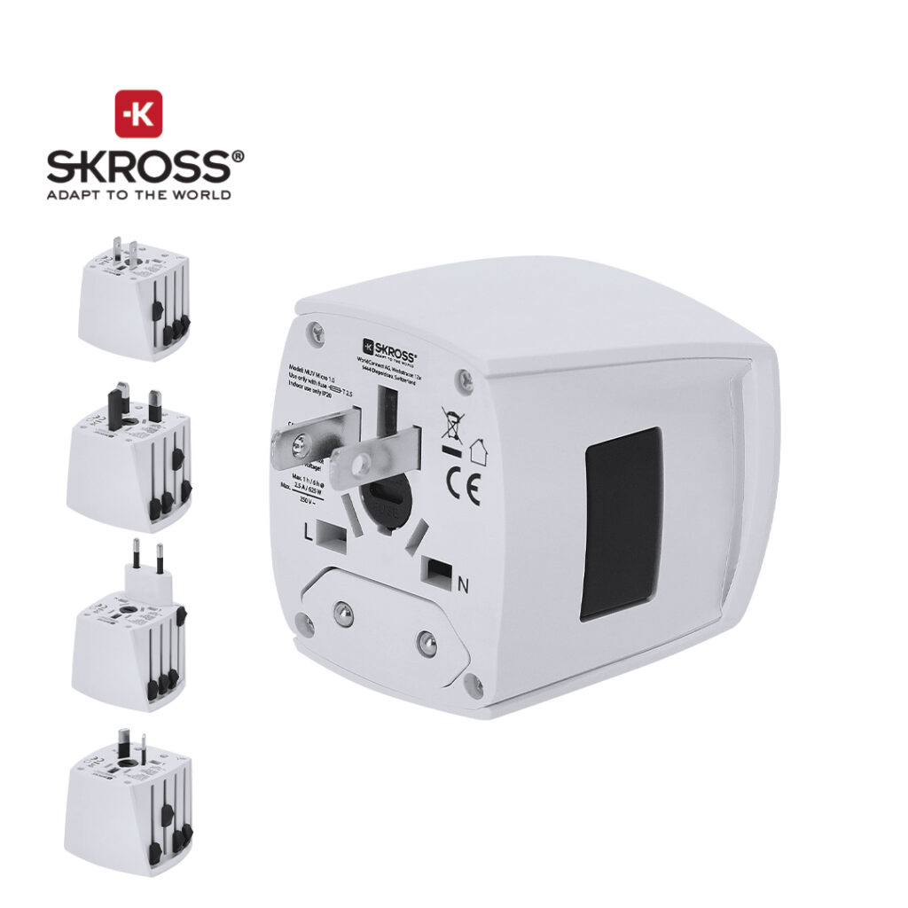 Adaptador Viaje Universal Skross MUV MICRO para personalizar