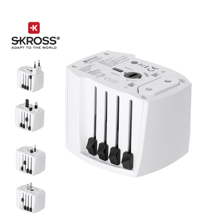 Adaptador Viaje Universal Skross MUV USB 30W PD para personalizar