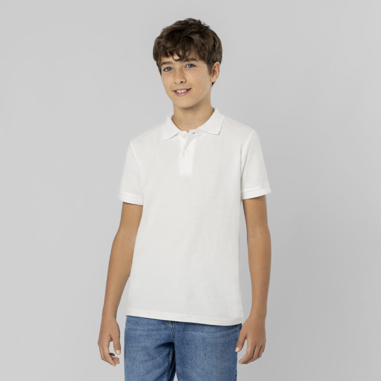 Polo Niño Blanco Charles para personalizar