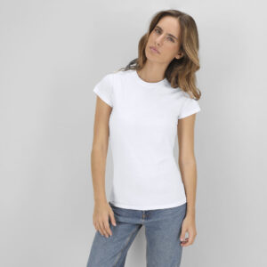 Camiseta Mujer Blanca “keya” WCS150 para personalizar