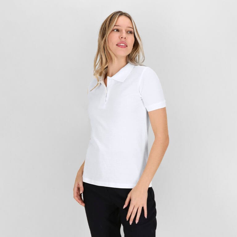 Polo Mujer Blanco "keya" WPS180 para personalizar