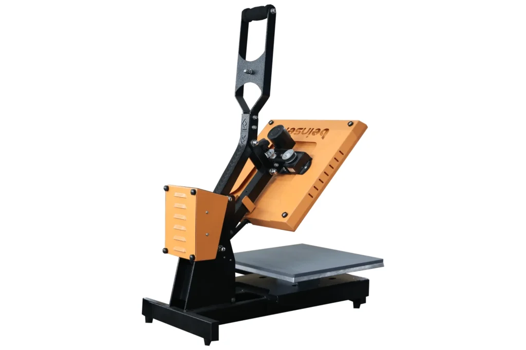 Plancha transfer Beinsen Barbados abierta vista de lado con la unidad de control digital superior