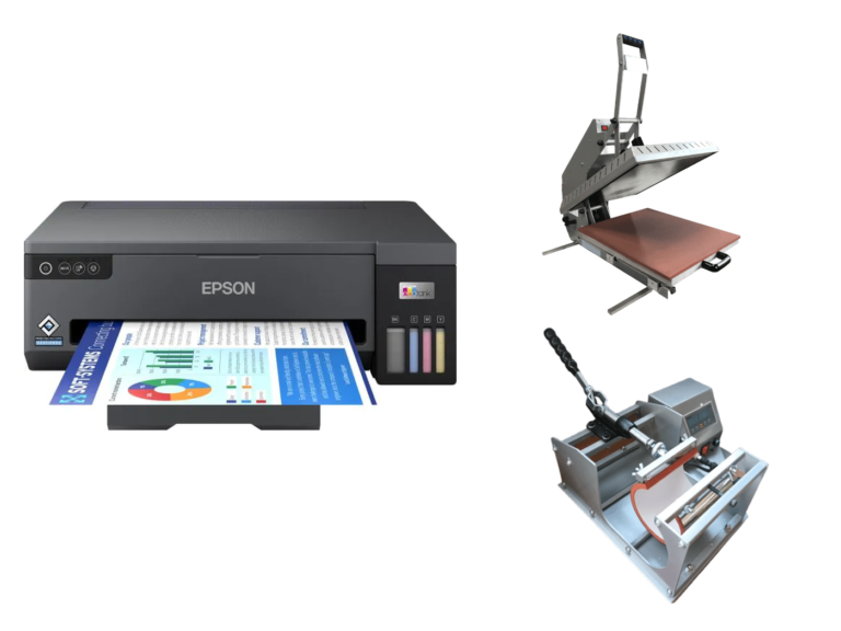 Kit Sublimación A3 Combo — ET-14100 + Plana 38×38 + Plancha de tazas