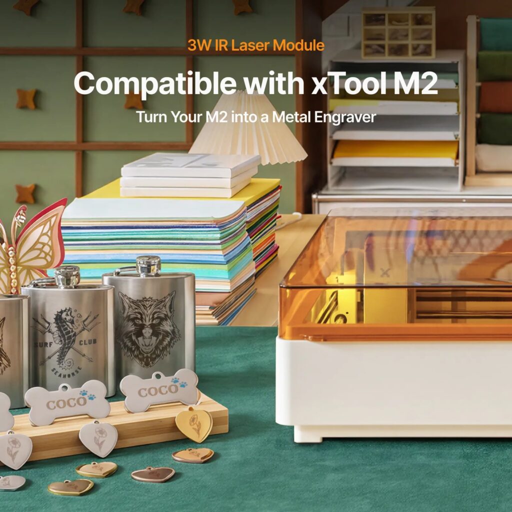 Módulo láser infrarrojo 3W (1064 nm) — xTool M2 — imagen 5