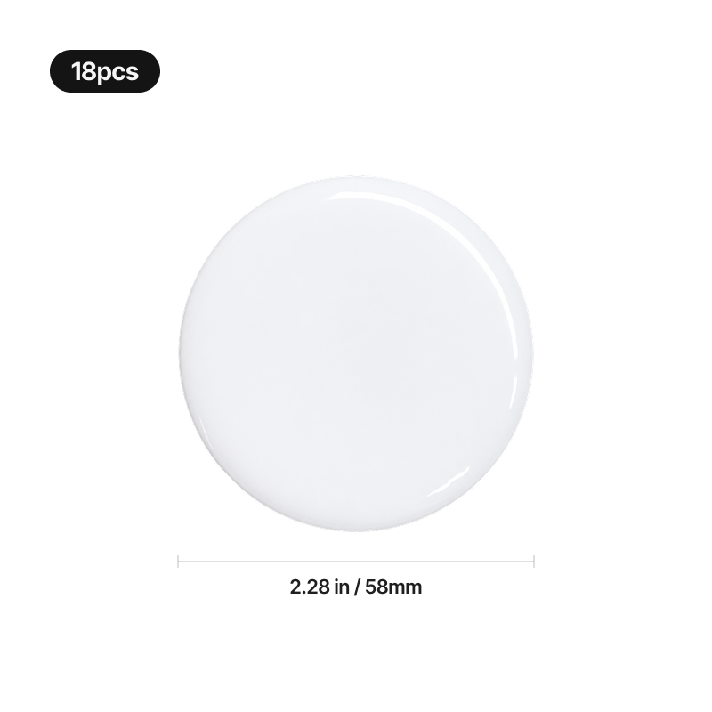 Chapas de 58 mm para sublimación xTool — 18 uds (3)