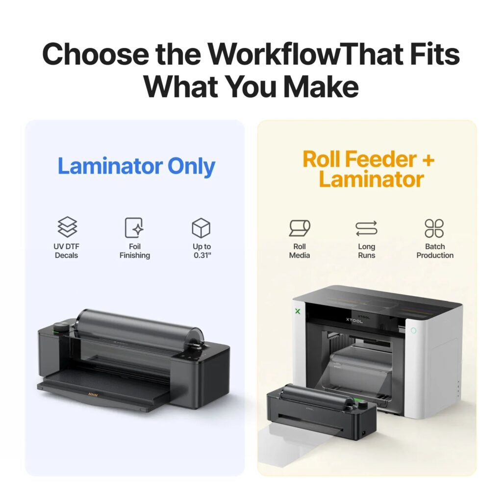 Alimentador de rollo xTool RF1 para la impresora O1 Omni (2)