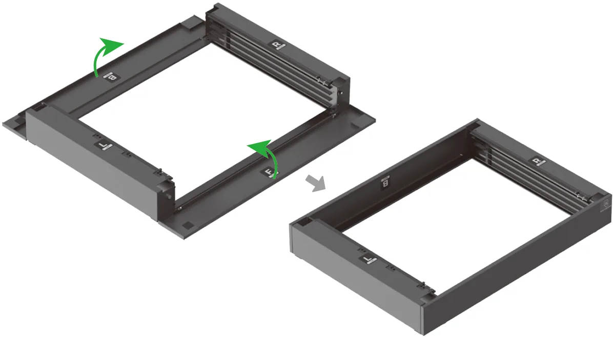Guía de usuario de la Riser Base de xTool S1 compatible con el Conveyor Feeder