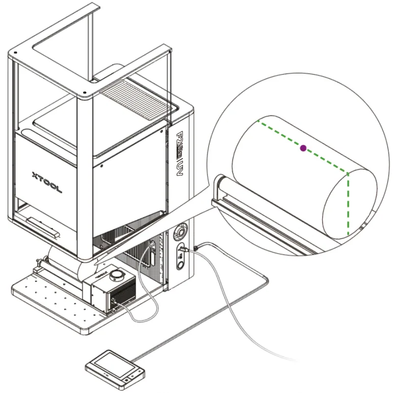 (xTool Studio) Usa el Rotary Attachment 3 (RA3) con la xTool F2 Ultra UV image.png