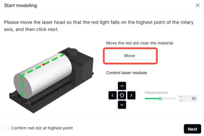 (xTool Studio) Usar el Rotary Attachment 3 (RA3) con xTool P2/P2S image.png