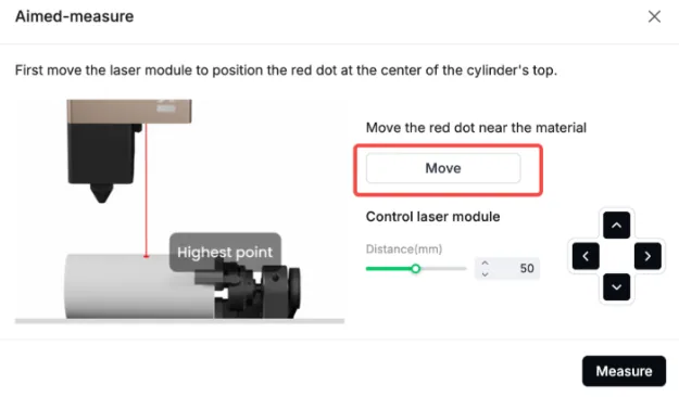 (xTool Studio) Usar el Rotary Attachment 3 (RA3) con xTool P2/P2S image.png
