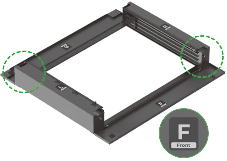 Guía de usuario de la Riser Base de xTool S1 compatible con el Conveyor Feeder