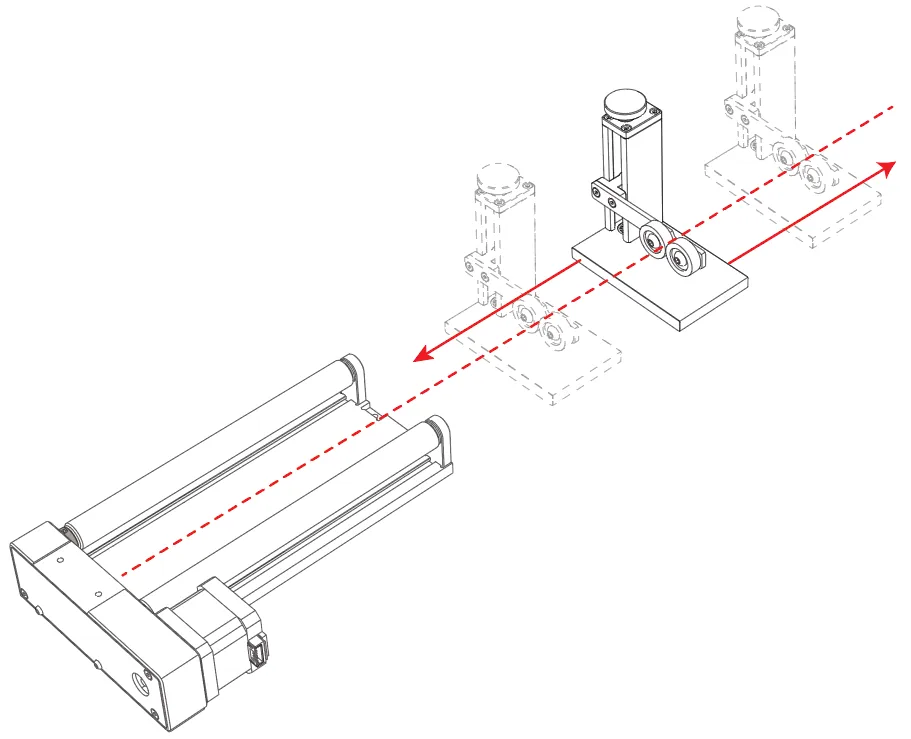 Guía de usuario del xTool Rotary Attachment 2 (RA2)