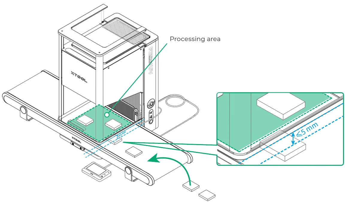 (xTool Studio) Usar el Conveyor para procesado por lotes (mismo diseño) con la xTool F2 Ultra UV image.png