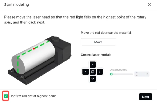 (xTool Studio) Usar el Rotary Attachment 3 (RA3) con xTool P2/P2S image.png