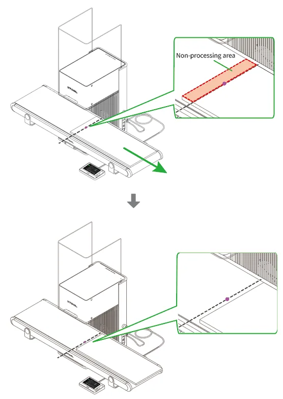 (XCS V2.1 o posterior) Cómo usar el Conveyor para procesar un material grande con la xTool F1 Ultra (XCS V2.1 o posterior) Cómo usar el Conveyor para procesar un material grande con la xTool F1 Ultra
