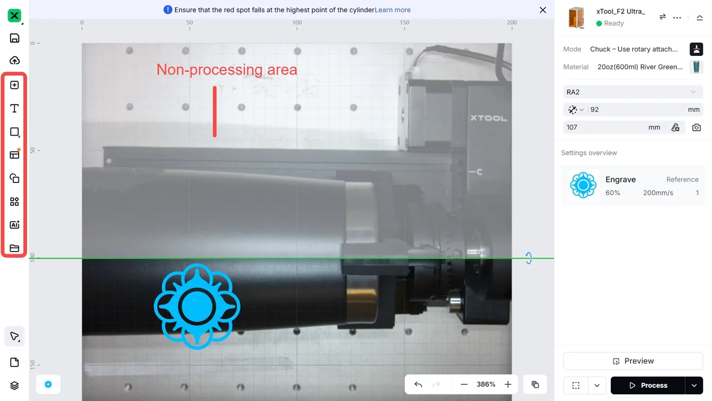 (xTool Studio) Usa RA2/RA2 Pro con xTool F2 Ultra UV 不可加工区域.jpg