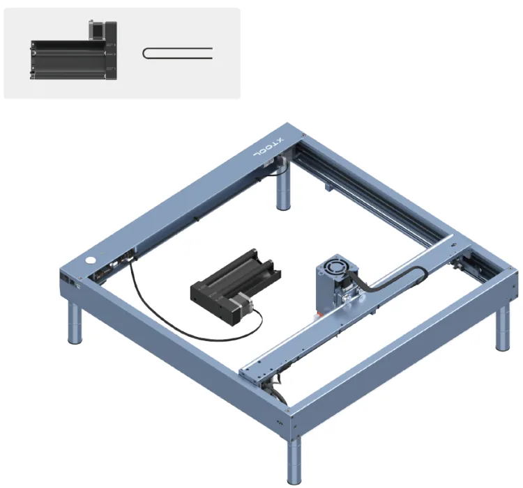Usar el Rotary Attachment 1 (RA1) con la xTool D1 Pro y el software XCS Usar el Rotary Attachment 1 (RA1) con la xTool D1 Pro y el software XCS