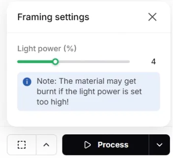 (xTool Studio) Usa la cinta transportadora para procesar un material grande con la xTool F2 Ultra UV image.png