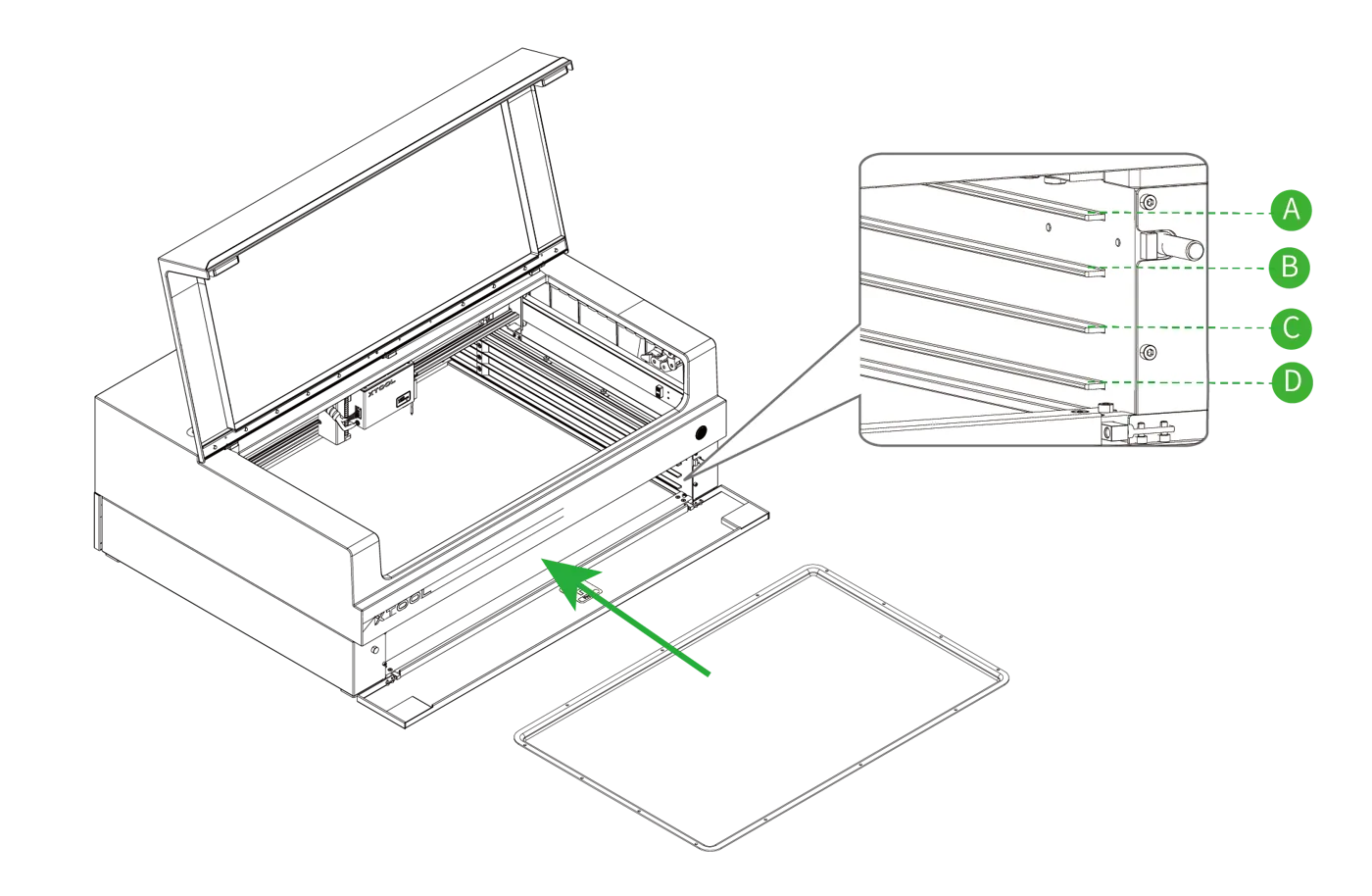 (XCS V2.1) Usa el Rotary Attachment 2 (RA2) con la xTool S1 (XCS V2.1) Usa el Rotary Attachment 2 (RA2) con la xTool S1
