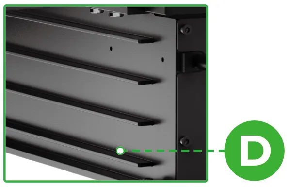 Guía de usuario de la Riser Base de xTool S1 compatible con el Conveyor Feeder