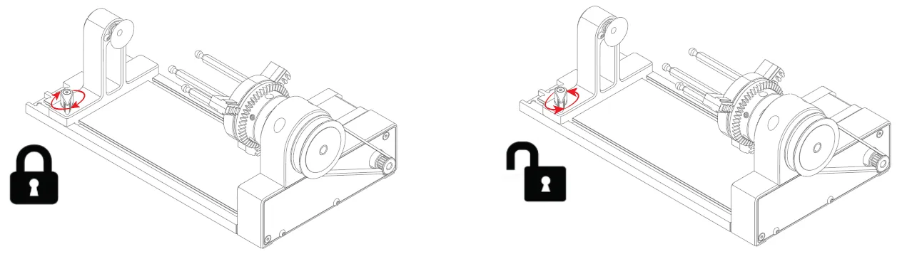 Guía de usuario del xTool Rotary Attachment 2 (RA2)