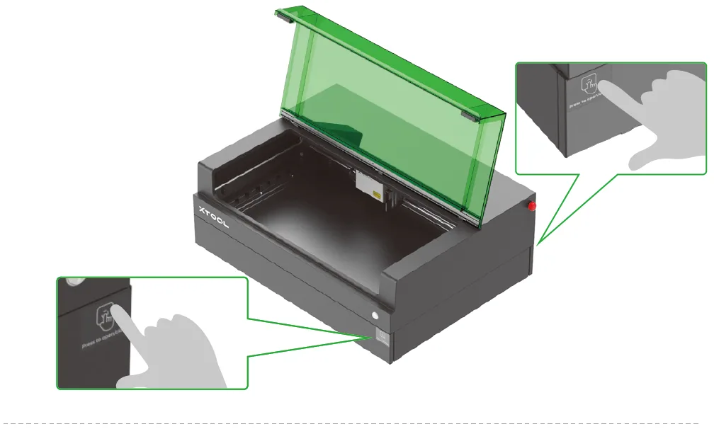 Guía de usuario de la Riser Base de xTool S1 compatible con el Conveyor Feeder