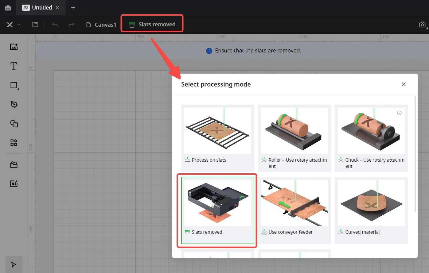 Usar la Riser Base para la xTool P2