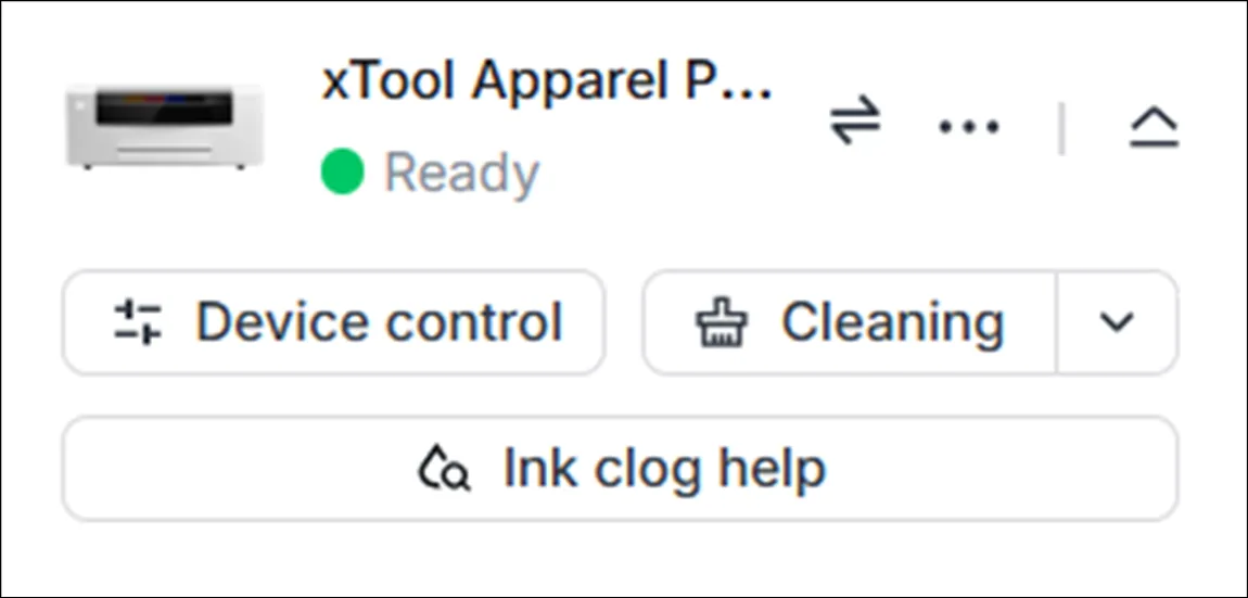 Operar la xTool Apparel Printer en xTool Studio Operar la xTool Apparel Printer en xTool Studio