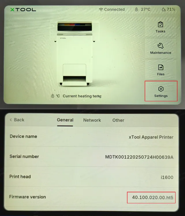Diagnóstico y solución del error «Fallo de comunicación de la placa» (código de error: motion_gd470) del xTool Apparel Printer Diagnóstico y solución del error «Fallo de comunicación de la placa» (código de error: motion_gd470) del xTool Apparel Printer