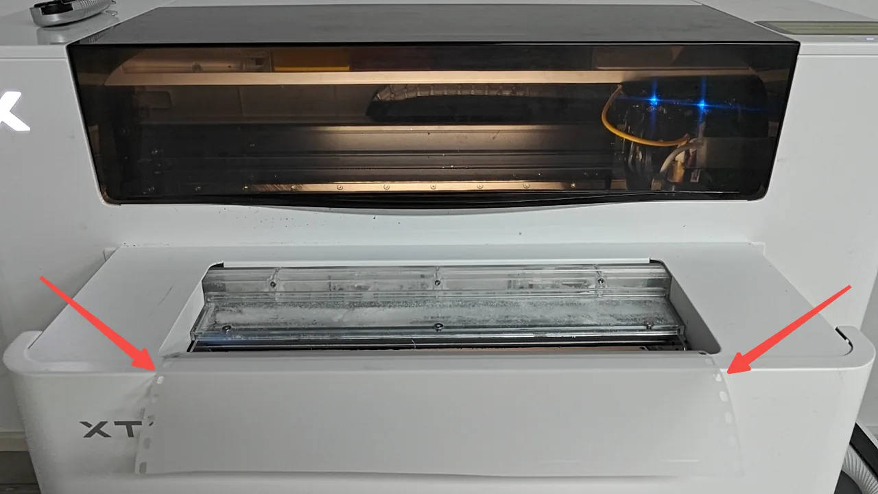 Procedimiento de recuperación tras un corte de corriente para la xTool Apparel Printer Procedimiento de recuperación tras un corte de corriente para la xTool Apparel Printer