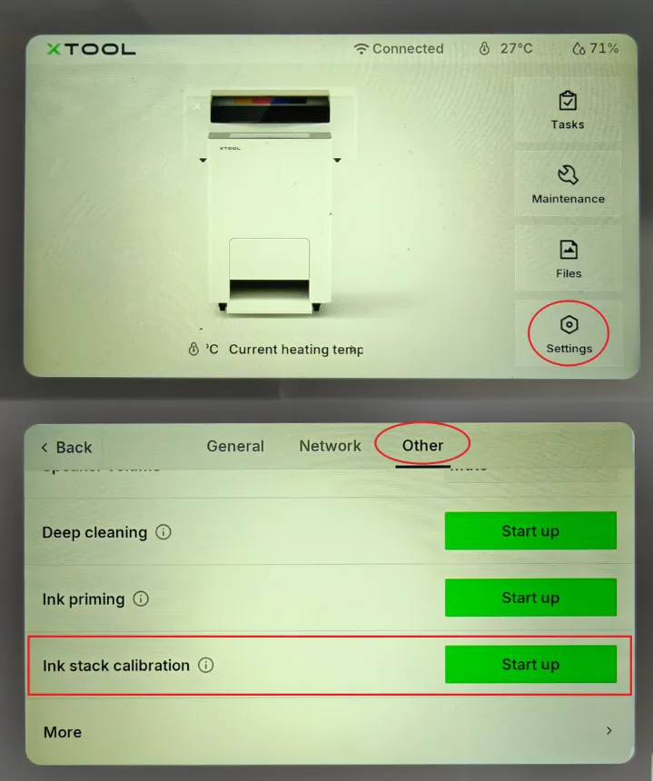 Diagnosticar y solucionar "Sin salida de blanco" o el bloqueo del flujo de tinta blanca en la xTool Apparel Printer Diagnosticar y solucionar "Sin salida de blanco" o el bloqueo del flujo de tinta blanca en la xTool Apparel Printer