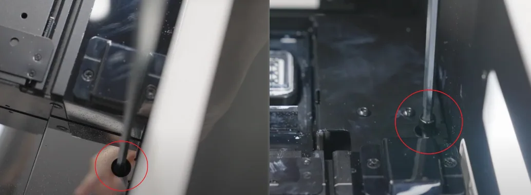 Resolver "El cabezal no ha vuelto al origen" (Código de error: Z axis time out) en la xTool Apparel Printer Resolver "El cabezal no ha vuelto al origen" (Código de error: Z axis time out) en la xTool Apparel Printer