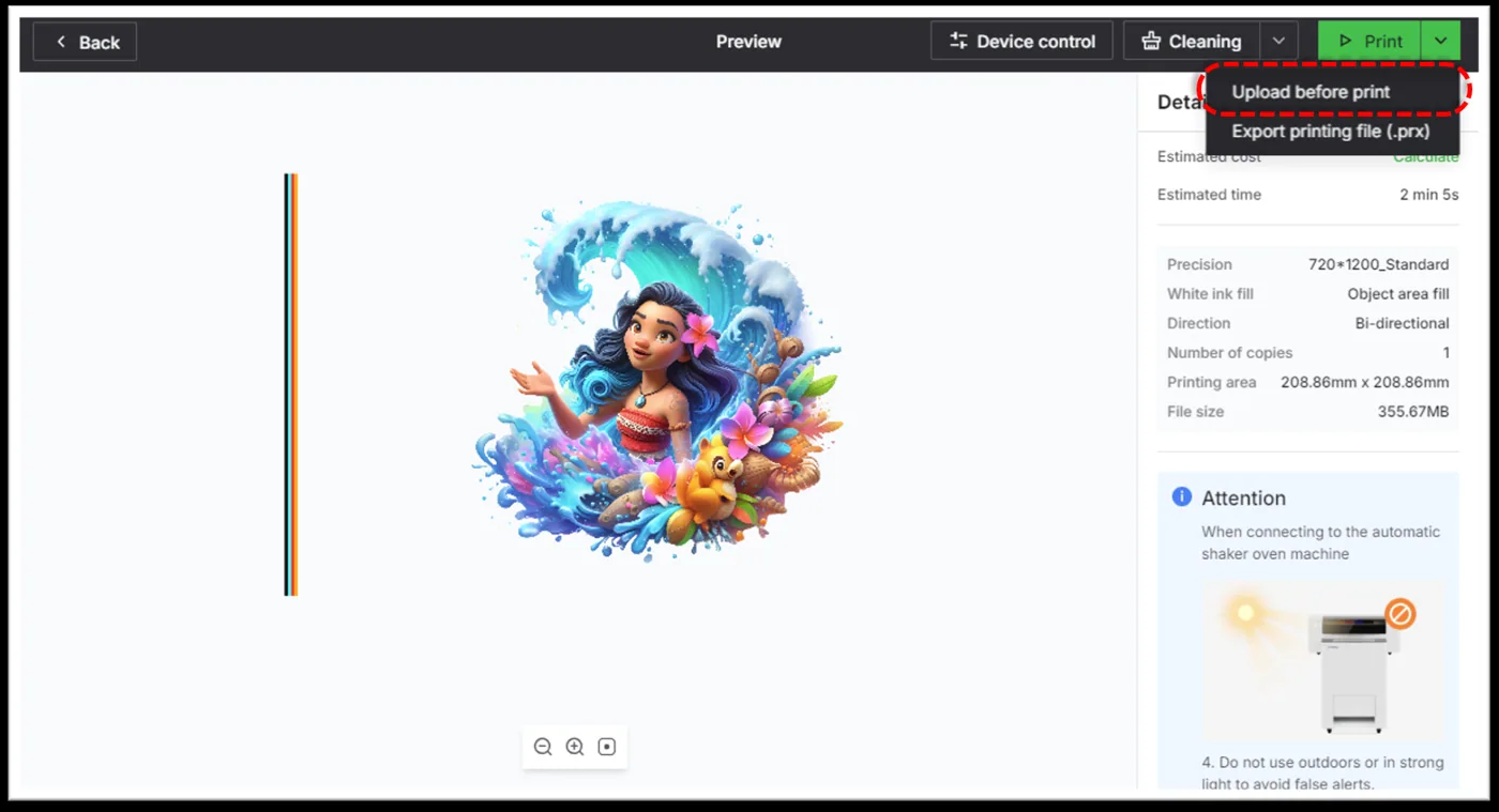 Solucionar la transferencia lenta de archivos a la xTool Apparel Printer Solucionar la transferencia lenta de archivos a la xTool Apparel Printer