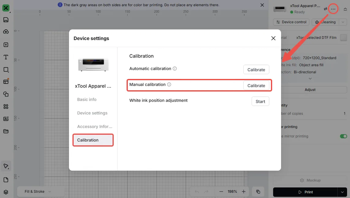 Solucionar el error “Fallo de reconocimiento de imagen” en la xTool Apparel Printer