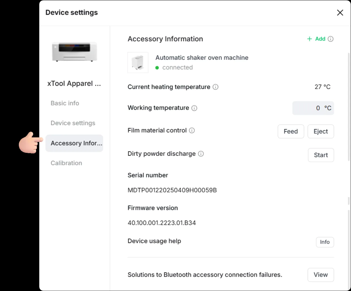 Configurar la xTool Apparel Printer en xTool Studio Configurar la xTool Apparel Printer en xTool Studio