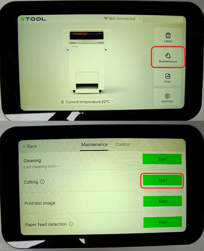 Solucionar el error "Cutting exceptions" (excepciones de corte) en la xTool Apparel Printer Solucionar el error "Cutting exceptions" (excepciones de corte) en la xTool Apparel Printer