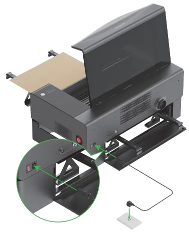 Usar el alimentador transportador con la serie xTool P2 Usar el alimentador transportador con la serie xTool P2