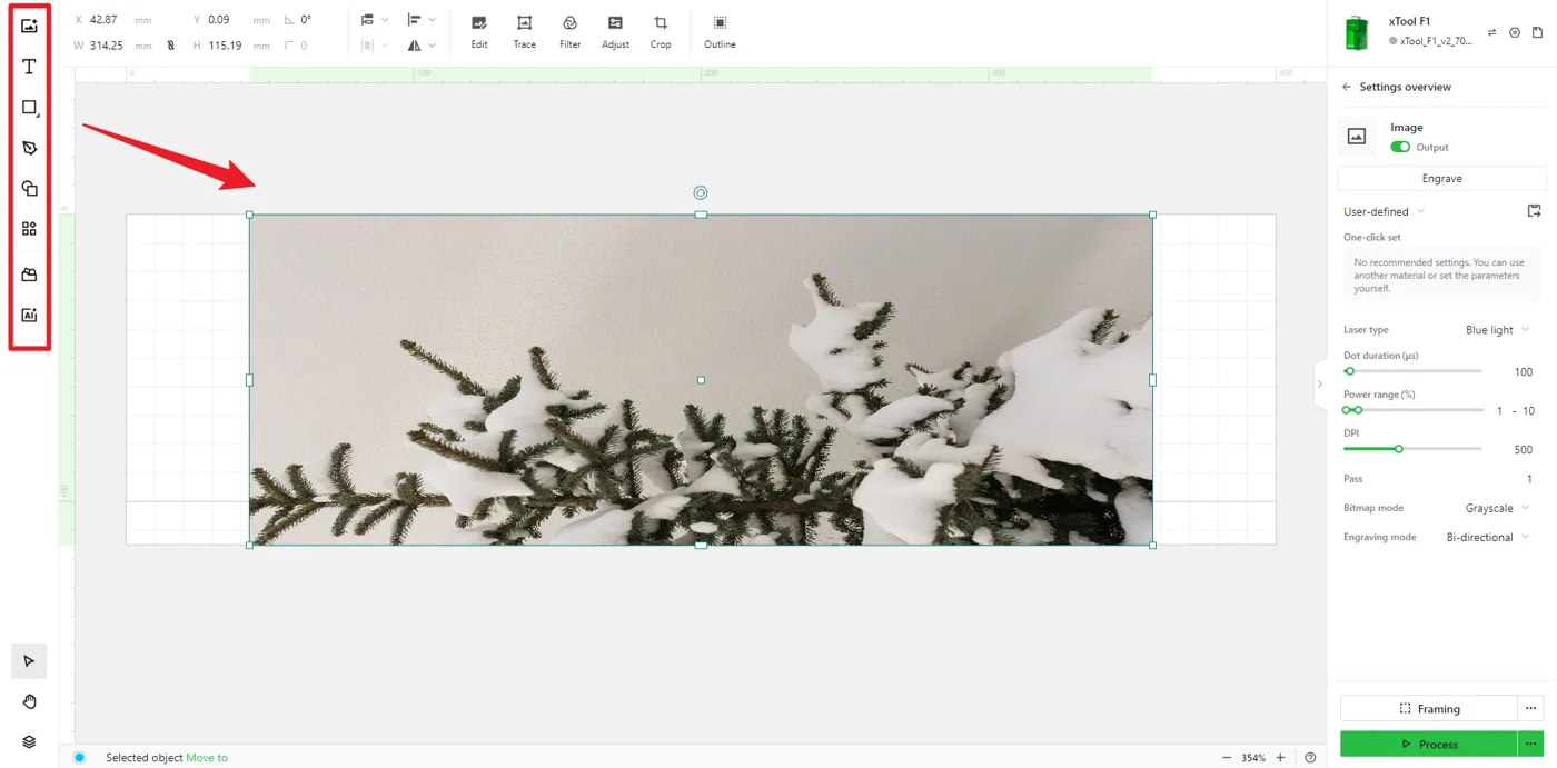 Cómo usar el modo de extensión deslizante con el xTool F1 y F1 Lite Cómo usar el modo de extensión deslizante con el xTool F1 y F1 Lite
