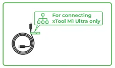 Usar el purificador de humo de sobremesa xTool en el xTool M1 Ultra Usar el purificador de humo de sobremesa xTool en el xTool M1 Ultra